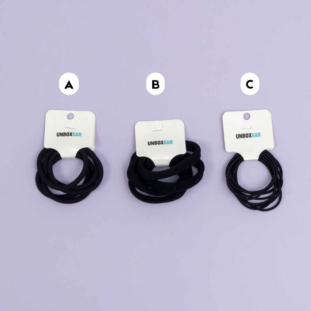 Daily wear hair ties (12 Bunch) - UBKWS952