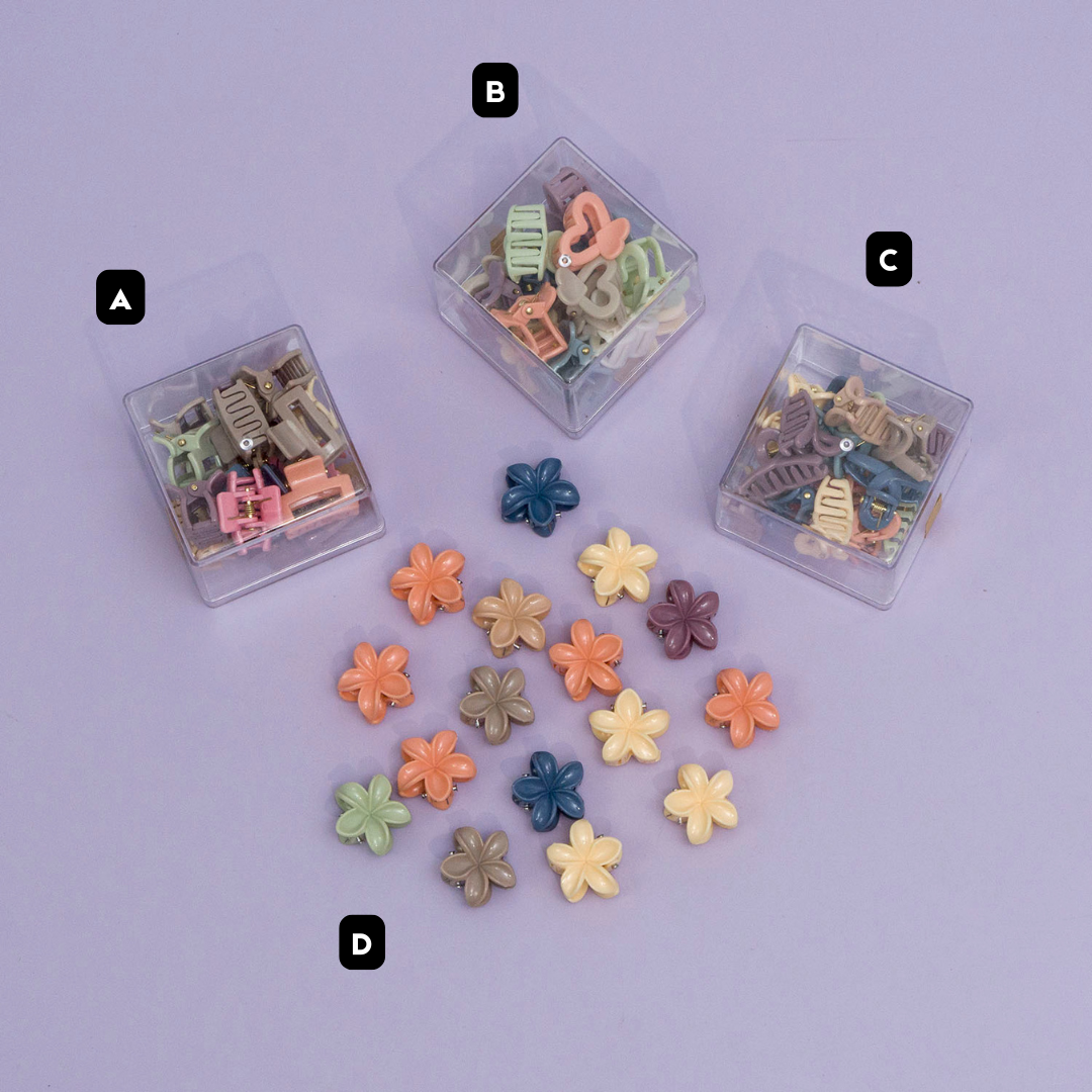 Mini hair claws (12 Boxes) - UBKWS929