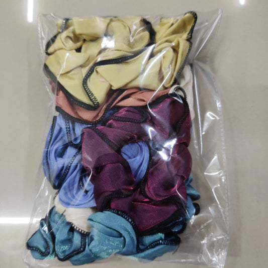 Shiny Satin Edge Scrunchie (1Dz) - UBKWS2582