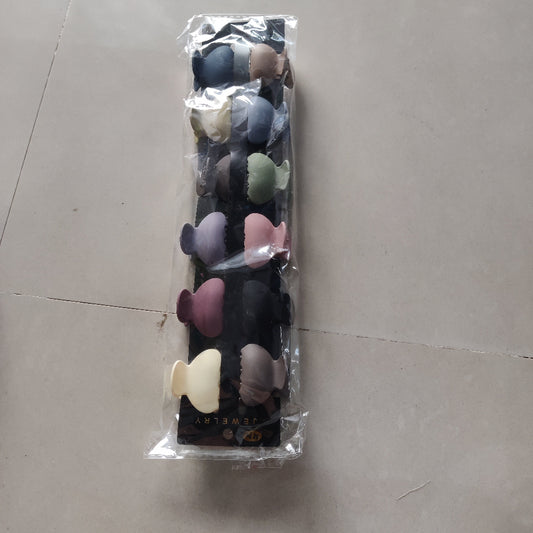 Hui Hui Matte Mini Hair Claw (1Dz) - UBKWS2391