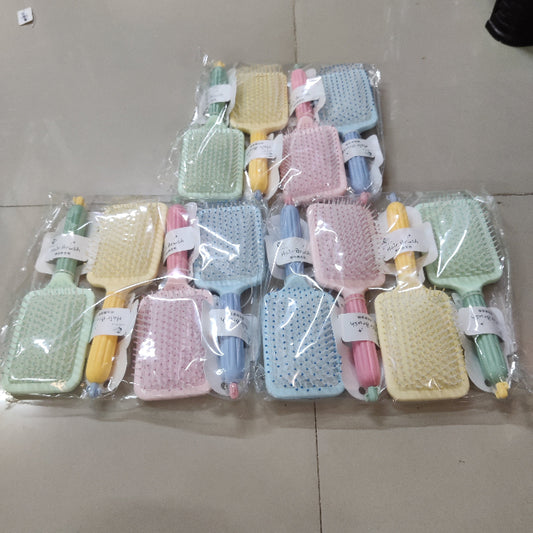 Pastel Paddle Hair Brush with Soft Grip Handle (1Dz) - UBKWS2263