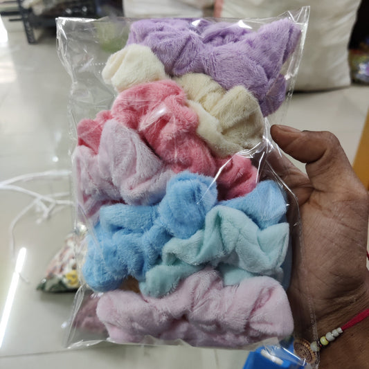 Soft Plush Scrunchie (1Dz) - UBKWS2576