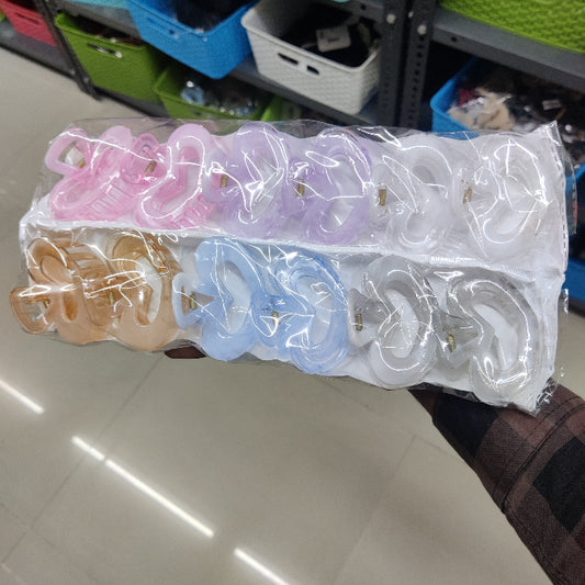 Heart Cutout Glossy Hair Claw Clip (1Dz) - UBKWS2183