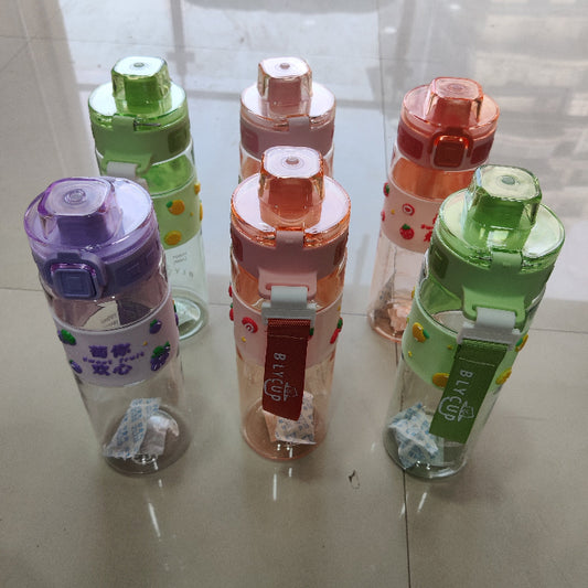 Cute Fruit Print Sports Shaker Bottle (6Pcs) - UBKWS2286