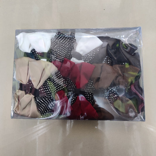 Rhinestone Tail Bow Hair Clip (6Pcs) - UBKWS2244