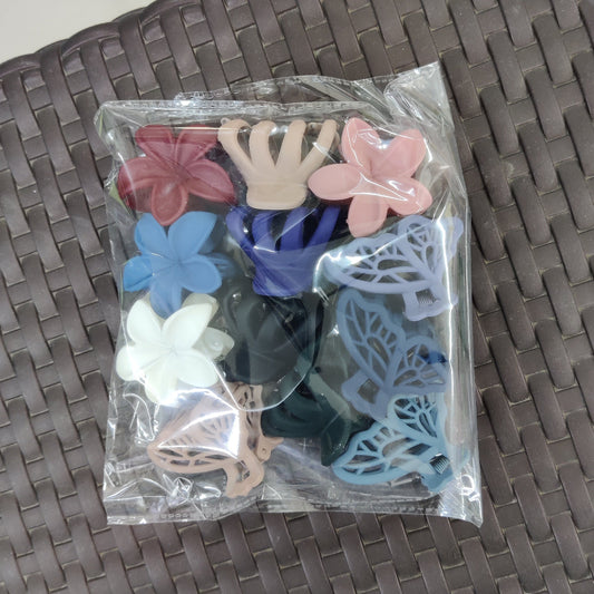 Korean matt hair claw (Pack of 12) - UBKWS859
