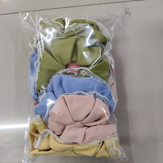 Lace Edge Scrunchie (1Dz) - UBKWS2571