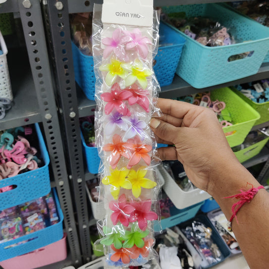 Matte Flower Claw Clip (10Pairs) - UBKWS2566