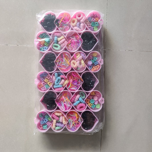 Kids 4-Layer Heart Hair Accessories (1Dz) - UBKWS2379