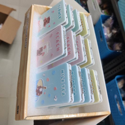 Cute Illustrated Compact Mirror (1Dz) - UBKWS2254