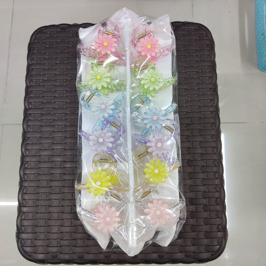 Flower Acrylic Hair Claw Clip (1Dz) - UBKWS2399