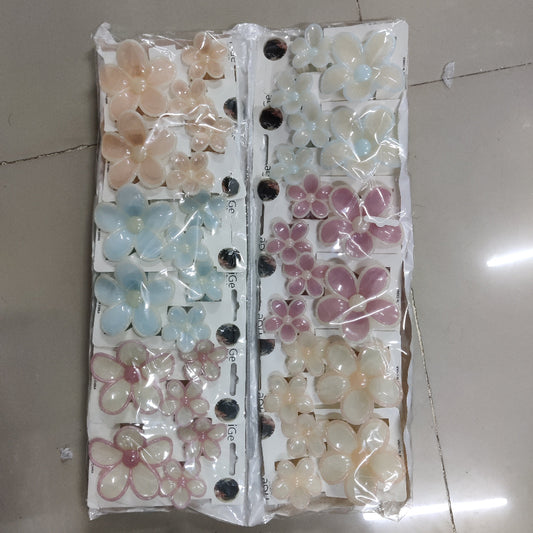 Flower Hair Claw Set (1Dz) - UBKWS2533