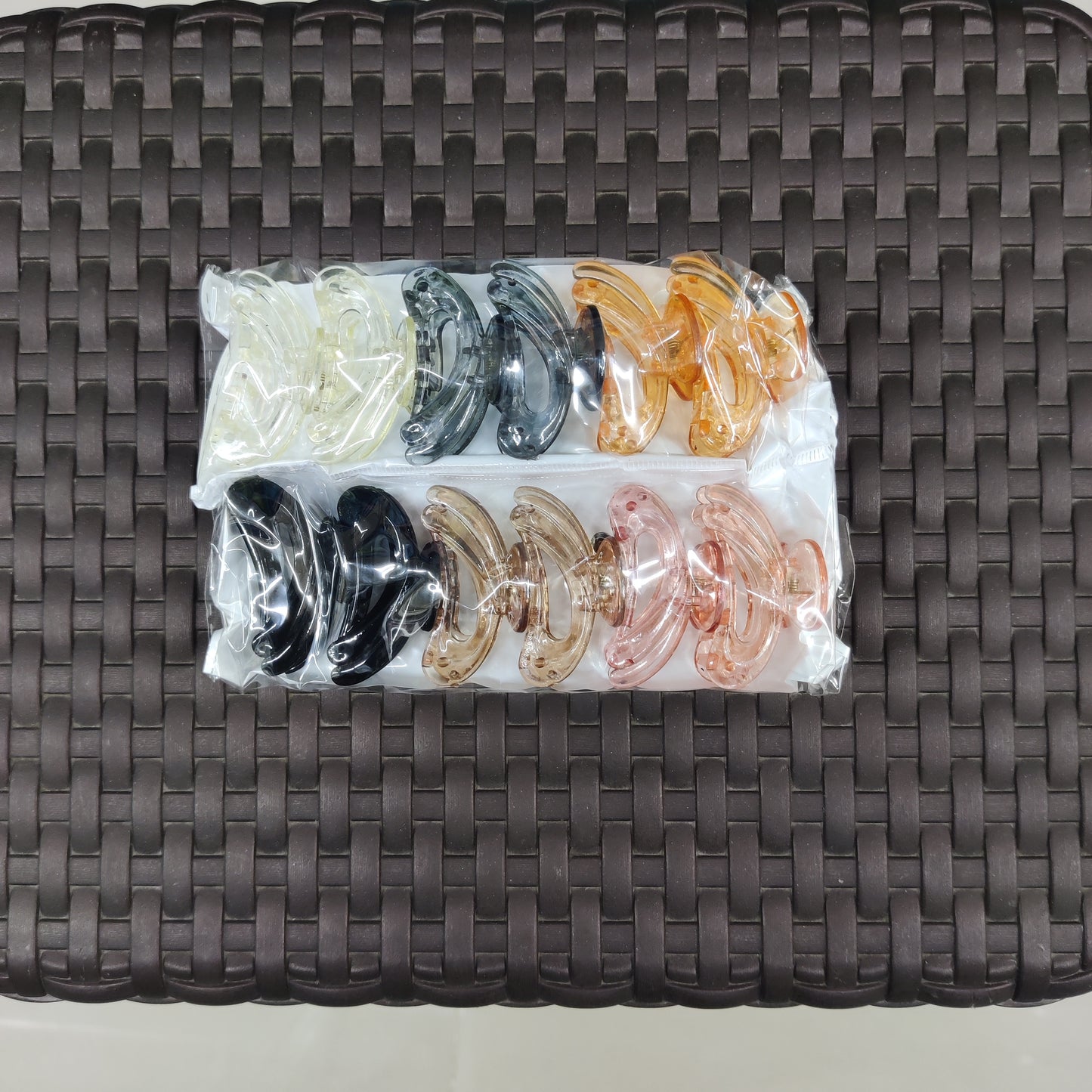 Mini Transparent Hair Claw Clip Set (1Dz) - UBKWS2202