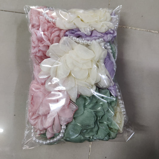 Pearl Floral Hair tie (1Dz) - UBKWS2550