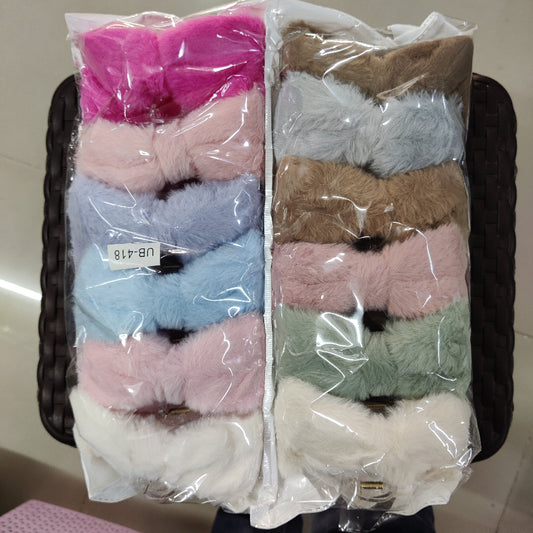 Fluffy Bow Hair Claw (1Dz) – UBKWS2664