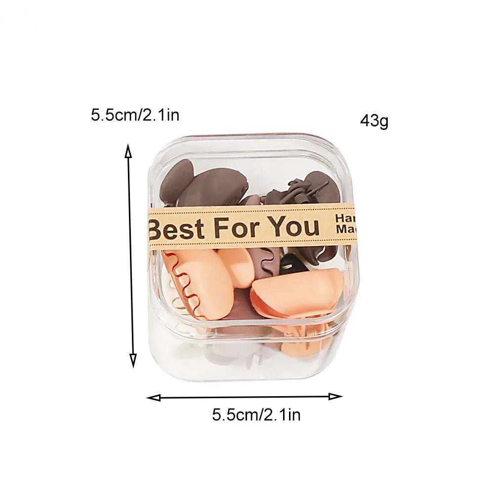 Matt Mini Hair Claw Box ( Pack of 12 ) - UBKWS436