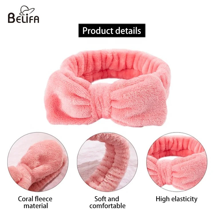 Plain Facial Headband ( Pack of 12 ) - SO-1