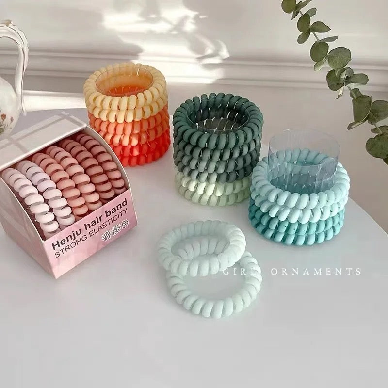Spiral Hair Rubber Band ( Pack of 12 ) - UBKWS381