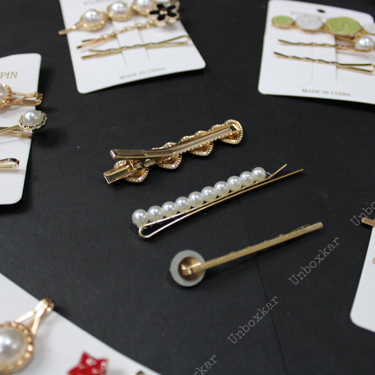 Assorted Hair Pins Card ( Pack of 12 ) - UBKWS98