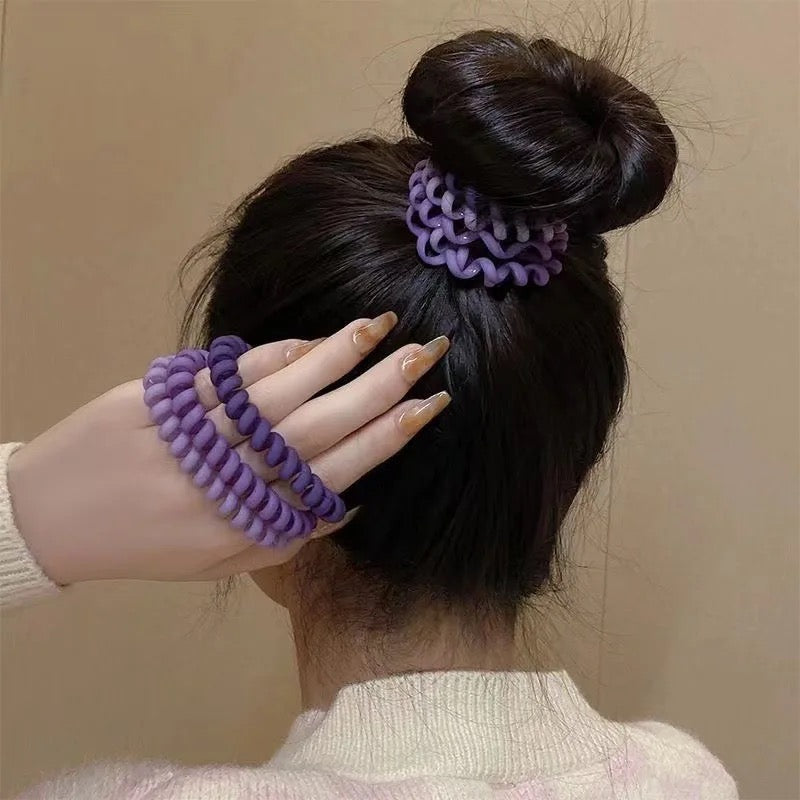 Spiral Hair Rubber Band ( Pack of 12 ) - UBKWS381