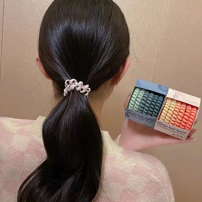 Spiral Hair Rubber Band ( Pack of 12 ) - UBKWS381