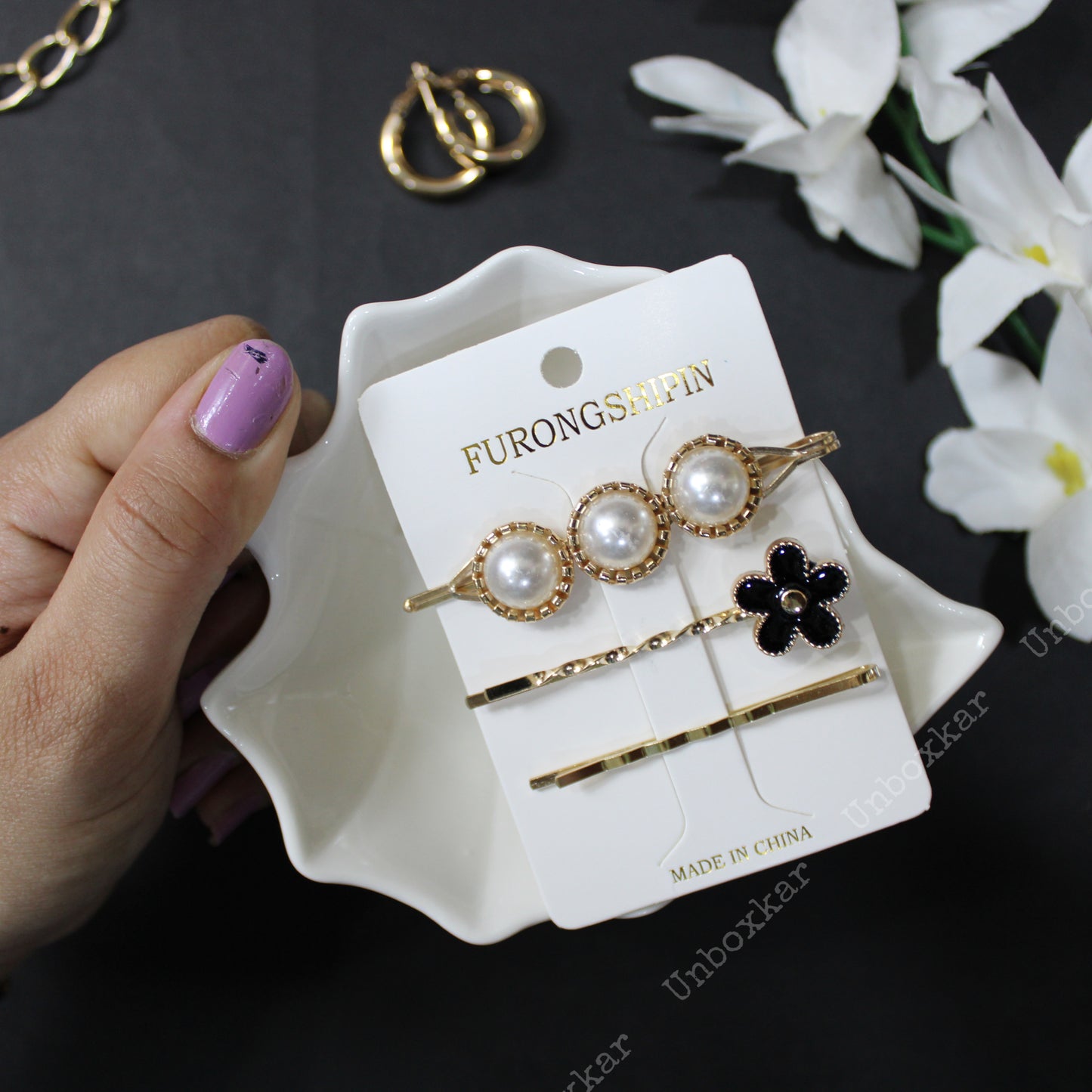 Assorted Hair Pins Card ( Pack of 12 ) - UBKWS98