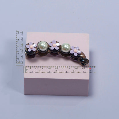 Pearl Flower Banana Clip (12 Pcs) - UBKWS1089