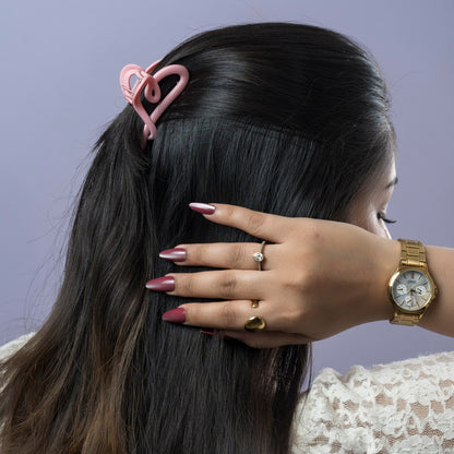Matte Heart Shape Hair Claw (1Dz) - UBKWS2465