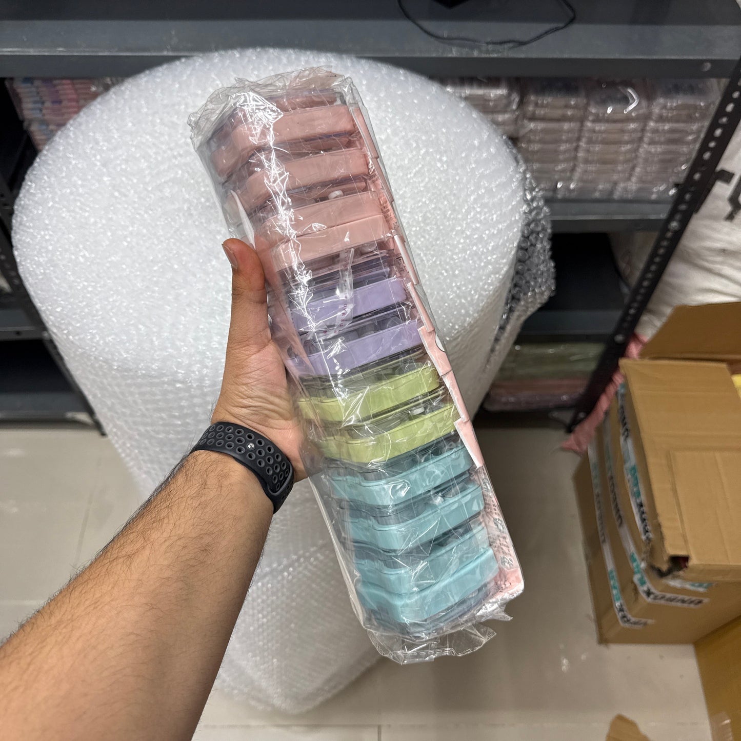 Square Cartoon Lens Storage Kit Box (12Pcs) - UBKWS1214