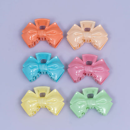 Glossy Pastel Bow Hair Claw (1Dz) - UBKWS2466