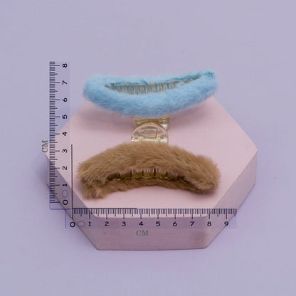Korean Style Fur Hair Claw (12 Pcs) - UBKWS962