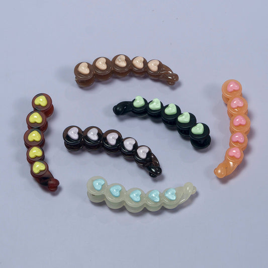 Heart Shape Banana Clip (12Pcs) - UBKWS1091
