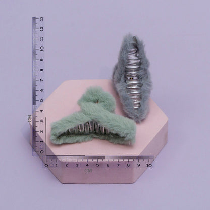 Korean Style Fur Hair Claw (12 Pcs) - UBKWS963