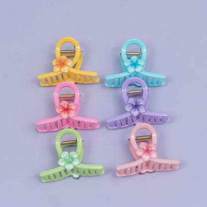 Glossy Floral Omega Hair Claw (1Dz) - UBKWS2468
