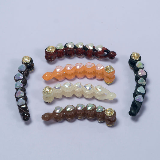 Shiny Charm Banana Clip (12Pcs) - UKWS1093