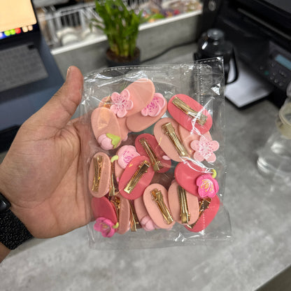 Pastel Blossom Hair Clips (1Dz) - UBKWS2501