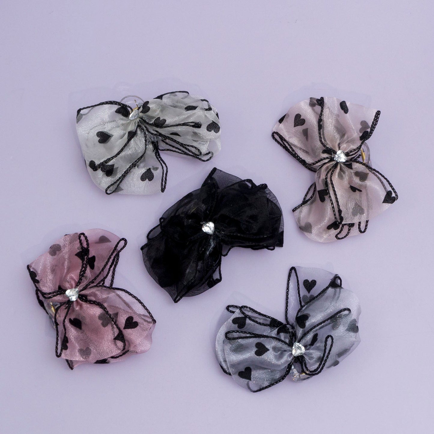 Shimmer Bow Hair Claw (12 Pcs) - UBKWS971