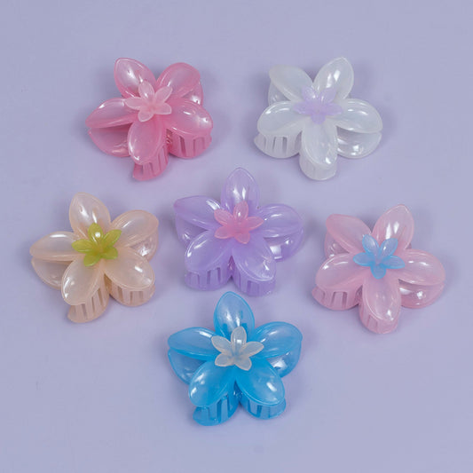 Glossy Blossom Hair Claw (1Dz) - UBKWS2424