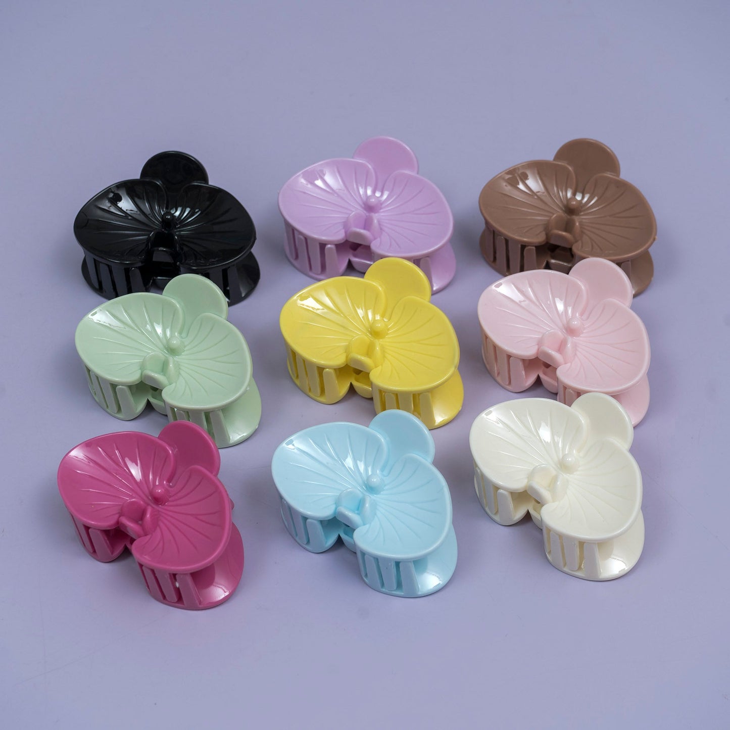 Glossy Orchid Hair Claw – (1Dz) - UBKWS2425