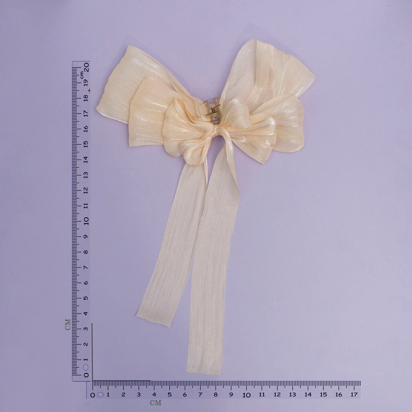 XL Shimmer Bow Hair Claw (Pack of 12) - UBKWS975