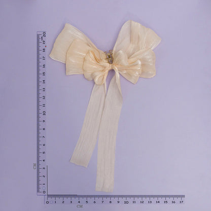 XL Shimmer Bow Hair Claw (Pack of 12) - UBKWS975
