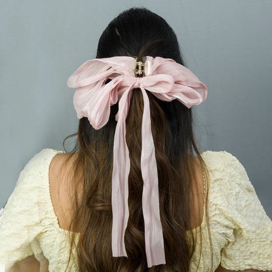 XL Shimmer Bow Hair Claw (Pack of 12) - UBKWS975