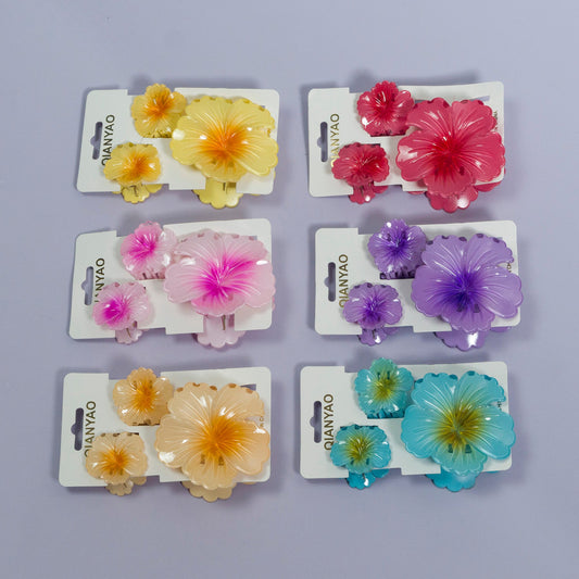 Flower Claw Clip Set (12 Sets) - UBKWS1105