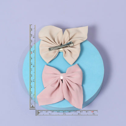 Large Soft Bow Hair Clip (12Pcs) - UBKWS1239