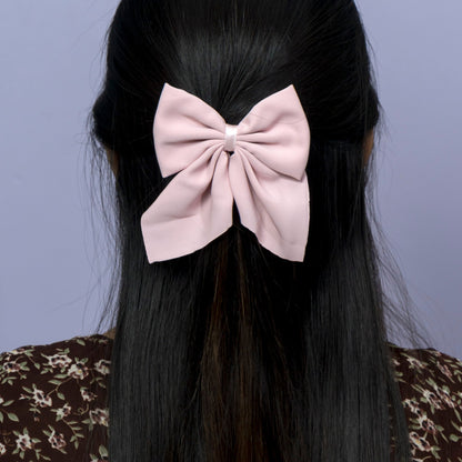 Large Soft Bow Hair Clip (12Pcs) - UBKWS1239
