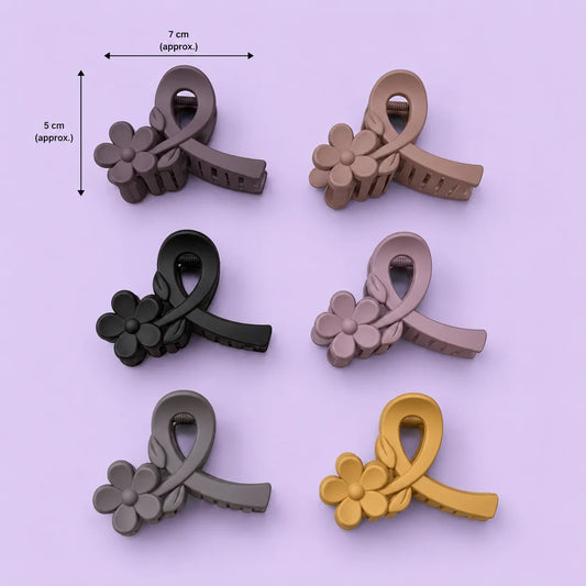 Matt flower hair claw (1Dz) - UBKWS2937