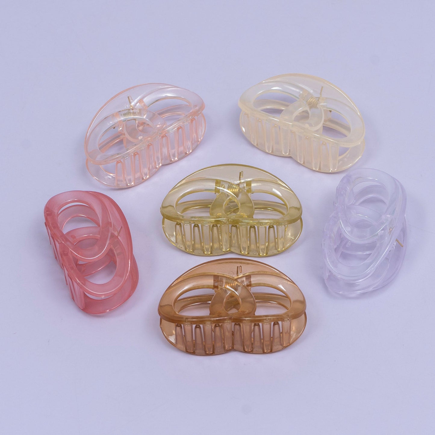Glossy Oval Hair Claw (1Dz) - UBKWS2433