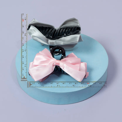 Shiny Satin Bow Hair Claw (12Pcs) - UBKWS1241