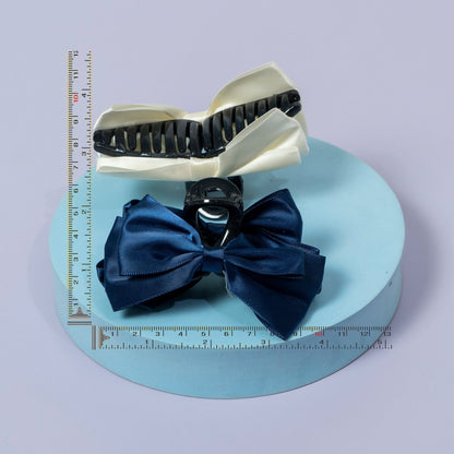 Shiny Satin Bow Hair Claw (12Pcs) - UBKWS1241