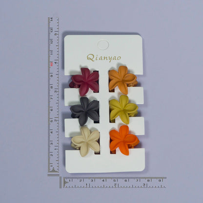 Mini Matte Hawaii Hair Claw (12 Sets) - UBKWS1109